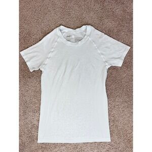 Avia Womens White Leopard Print Seamless Activewear T-Shirt AV35N2013905 Size S
